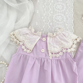 Sisters Lace Petal Collar Outfit - RYAN AND REMI