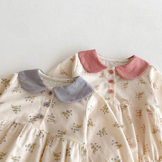 Floral Doll Collar Romper - RYAN AND REMI
