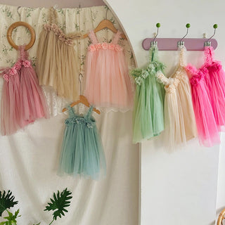 3D Flower Mesh Dress - RYAN AND REMI