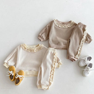 Ruffle Lace Jogger Set - RYAN AND REMI