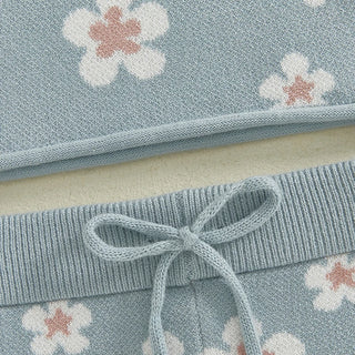 Floral Knit Short Set - RYAN AND REMI