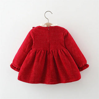 Pearl Bow Ruffle Dress - RYAN AND REMI