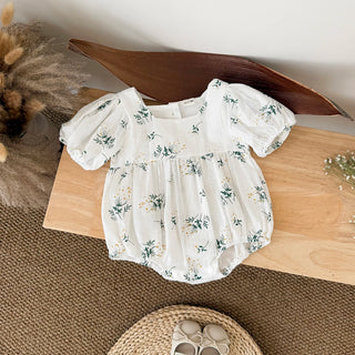 Puff Sleeve Garden Romper - RYAN AND REMI