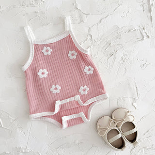 Breathable Camisole Flower Bodysuit - RYAN AND REMI