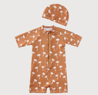 2 Pcs Piece Zip Up Swimsuit - RYAN AND REMI