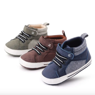 Boys High Top Velcro Sneakers - RYAN AND REMI