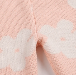 Pink Flower Knitted Set - RYAN AND REMI