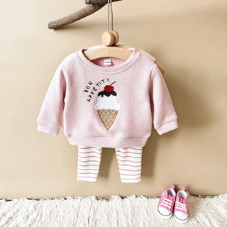 Cherry Ice Cream Stripe Set - RYAN AND REMI