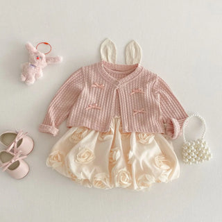 Rose Dress Cardigan Outfit - RYAN AND REMI