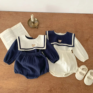 Nautical Bear Top Shorts Set - RYAN AND REMI