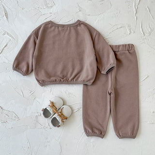 Pocketed Solid Jogger Set - RYAN AND REMI