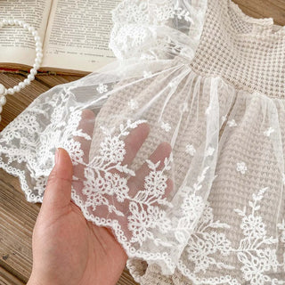 Lace Waffle Bodysuit Dress - RYAN AND REMI