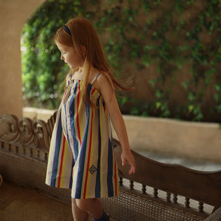 Sling Striped Overalls Jumpsuit - RYAN AND REMI