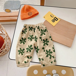 Retro Flower Loose Pants - RYAN AND REMI