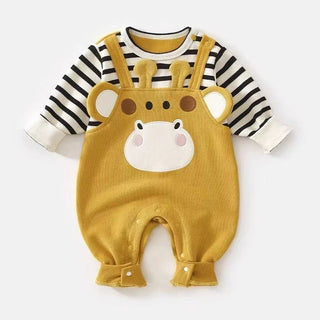 Stripe Animal Patchwork Jumpsuit - RYAN AND REMI