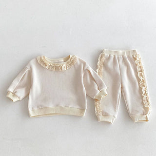 Ruffle Lace Jogger Set - RYAN AND REMI