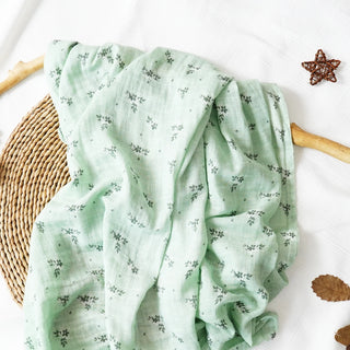 Printed Muslin Cotton Baby Swaddle - RYAN AND REMI