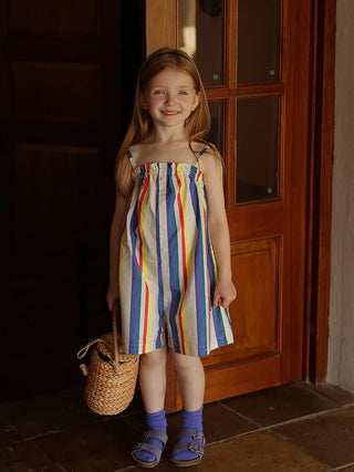 Sling Striped Overalls Jumpsuit - RYAN AND REMI