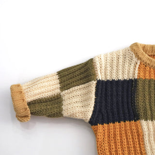 Checkered Knit Sweater - RYAN AND REMI