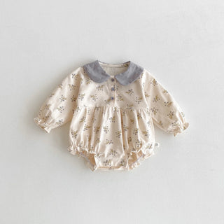 Floral Doll Collar Romper - RYAN AND REMI