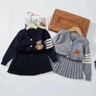 Preppy Skirt Sweater Set - RYAN AND REMI