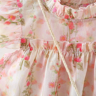 Floral Print Dress with Bag - RYAN AND REMI