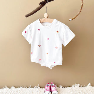 Floral Print Cotton Bodysuit - RYAN AND REMI