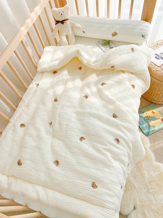 Soft Thick Quilted Blanket Crib Bedding - RYAN AND REMI