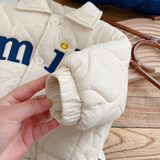 Smile Embroidery Puff Jacket - RYAN AND REMI