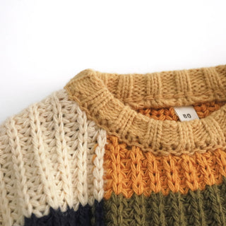 Checkered Knit Sweater - RYAN AND REMI