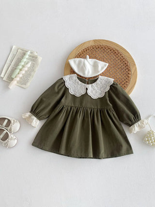 Euro Style Lace Collar Dress - RYAN AND REMI