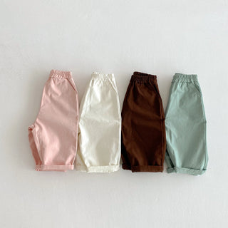 Elastic Waist Casual Pants - RYAN AND REMI