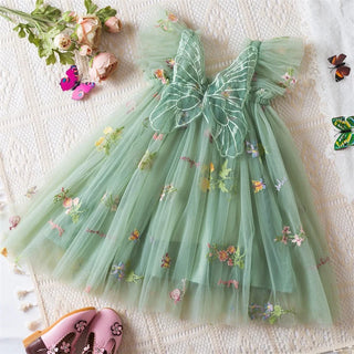 Floral Butterfly Tulle Dress - RYAN AND REMI