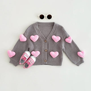 3D Sweetheart Cardigan Sweater - RYAN AND REMI