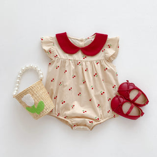 Cherry Print Romper - RYAN AND REMI