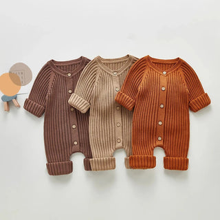 Cozy Long Sleeve Knitted Jumpsuit - RYAN AND REMI