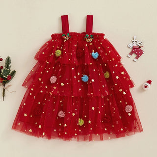 Christmas Layered Tulle Dress - RYAN AND REMI