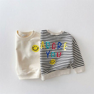 Adore You Long Sleeve Smiley Sweater - RYAN AND REMI