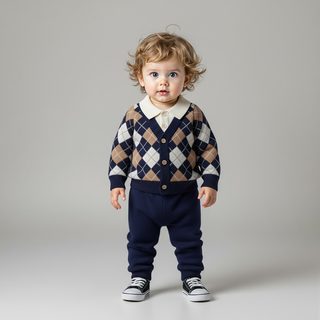 Classic Checkered Sweater Set - RYAN AND REMI