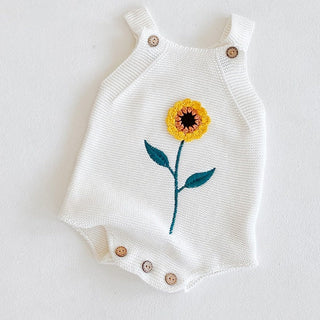 Sunflower Knitted Bodysuit - RYAN AND REMI