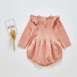 Solid Ruffled Sweater Jumpsuit - RYAN AND REMI