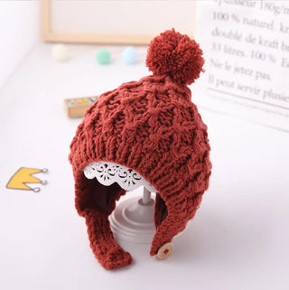 Knitted Pompon Winter Hat - RYAN AND REMI