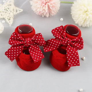 Anti Slip Bowtie Cotton Socks - RYAN AND REMI