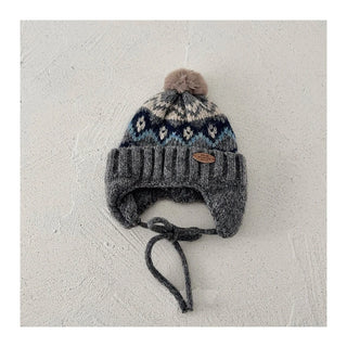 Diamond Grid Fleece Hat - RYAN AND REMI