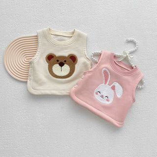 Bear Rabbit Prints Vest Top