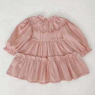 Lace Lapel Euro Style Dress - RYAN AND REMI