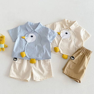 Penguin Button Shirt Outfit