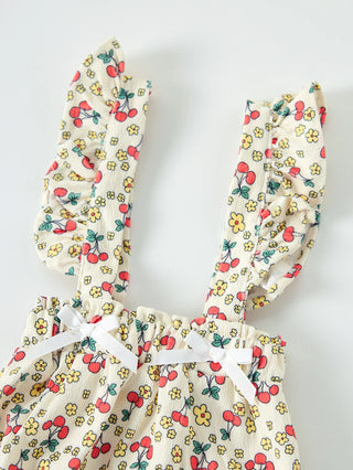 Korean version of soft lace baby carrier bag for little girls - cute little cherry - style baby outfits - RYAN AND REMI
