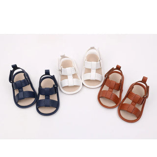 Baby Shoes Summer Sandal Soft PU Casual Walking Shoes Newborn Toddler 0-91-8 Months Boys and Girls 2024 New Baby Fashion BBW4011 - RYAN AND REMI