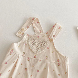 2025 New Spring 0-5Yrs Children Clothes Suit Long Sleeved Cotton Shirt+Printed Jumpsuits Overalls Baby Girls Clothing Set - RYAN AND REMI